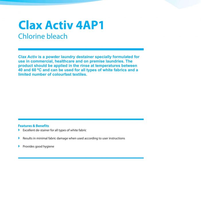 Laundry Diversey Clax Activ 4AP1
